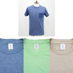 [Velva Sheen] モックツイスト 2トーン ポケットTシャツ（クルーネック）イメージ